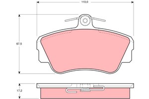 Jarrupalasarja, levyjarru, Etuakseli, VOLVO 440, 460, 480, 3344061, 3344787, 33447871