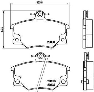 Jarrupalasarja, levyjarru, Etuakseli, ABARTH,ALFA ROMEO,FIAT,LANCIA, 0005983950, 0060810239, 4434879, 571309S, 5888147, 5888153, 5888575