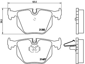 Jarrupalasarja, levyjarru, Taka-akseli, BMW,LAND ROVER, 34213403241, 34216750160, 34216761240, 34216790071, SFP000120, SFP500210, SFP500