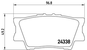Jarrupalasarja, levyjarru, Taka-akseli, LEXUS,TOYOTA, 0446602220, 0446606060, 0446606070, 0446606090, 0446606100, 0446606200, 0446606210