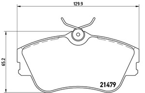 Jarrupalasarja, levyjarru, Etuakseli, VW TRANSPORTER Buss IV, TRANSPORTER Flak/chassi IV, TRANSPORTER Skåp IV, 701698151D, 701698151E, 7
