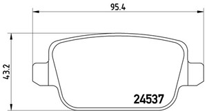 Jarrupalasarja, levyjarru, LAND ROVER FREELANDER 2, LR003655, LR023888, PW990333