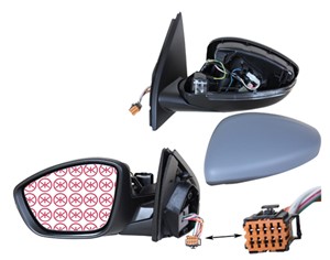 Taustapeili, Oikea, PEUGEOT 308 II, 308 SW II, 16 115 087 80, 1610707080, 1610707780, 1610708080, 1610708280