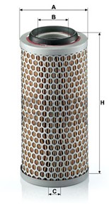 Ilmansuodatin, VW 181, TRANSPORTER Buss III, TRANSPORTER Flak/chassi III, TRANSPORTER Skåp III, 00 03 563 616, 020 608, 025 76 52, 070 1