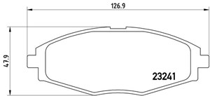 Jarrupalasarja, levyjarru, Etuakseli, CHEVROLET MATIZ, SPARK, DAEWOO LANOS, LANOS Sedan, MATIZ, MATIZ Skåp/halvkombi, 23905118, 23905119