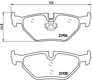 Jarrupalasarja, levyjarru, Taka-akseli, ALPINA,BMW,MG,ROVER, 1020321, 34211160533, 34211164499, 34211164501, 34212157574, 34212157575, 3