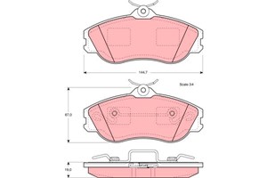 Jarrupalasarja, levyjarru, Etuakseli, AUDI 80 B4 Avant, 80 B4 Sedan, 90 B3, CABRIOLET B3, COUPE B3, QUATTRO, 895 698 151 B, 895 698 151