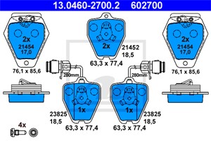 Jarrupalasarja, levyjarru, Etuakseli, AUDI A8 D2, 441 698 151 G, 4D0 698 151 A, 4D0 698 151 AD, 4D0 698 151 C, 4D0 698 151 E, 4D0 698 15