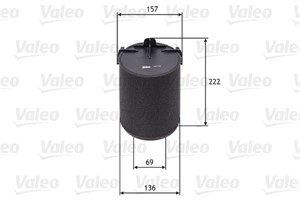 Ilmansuodatin, AUDI,SEAT,SKODA,VW, 1K0129620C, 1TD129620