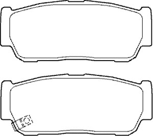 Jarrupalasarja, levyjarru, Taka-akseli, KIA SORENTO I, 48413-091A0, 48413-091A1, 5830 23 EU00, 58302-3EU00