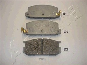 Jarrupalasarja, levyjarru, Etuakseli, SUBARU LEONE II, LEONE Hatchback II, LEONE Kombi II, 72519-1072, 72519-1073, 72519-1075, 72519-108