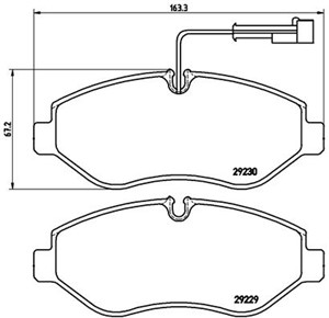 Jarrupalasarja, levyjarru, Etuakseli, NISSAN CABSTAR, NT400 CABSTAR, 5001868606, 7485116333, D10609X60B, D1060MB200, D1060MB600, D1060MB