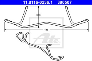 Jousi, jarrusatula, VOLVO S60 I, S80 I, V70 II, XC70 CROSS COUNTRY I, 30648021