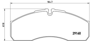 Jarrupalasarja, levyjarru, Etuakseli, IVECO,NISSAN,RENAULT,RENAULT TRUCKS, 2995632, 2996532, 41060MB625, 42536101, 42548192, 5001844748,