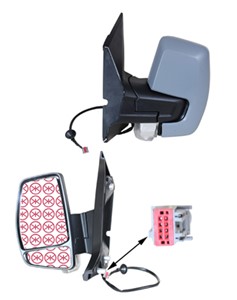 Taustapeili, Oikea, FORD TOURNEO CUSTOM V362 Buss, TRANSIT CUSTOM V362 Buss, TRANSIT CUSTOM V362 Skåp, 1 805 829, 2013057, 2123243