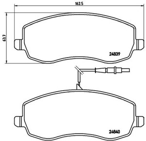 Jarrupalasarja, levyjarru, Etuakseli, CITROËN C8, FIAT ULYSSE, LANCIA PHEDRA, PEUGEOT 807, 807 Van, 425394, 425395, 425495, 71773140, 77