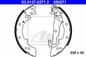 Jarrukenkäsarja, Taka-akseli, PEUGEOT,RENAULT,TALBOT,VOLVO, 175916 00, 3277830, 3342305, 4238 86, 4241 56, 4241 91, 60 25 170 698, 77 01