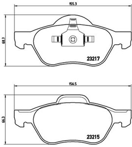 Jarrupalasarja, levyjarru, Etuakseli, RENAULT, 410600012R, 410607690R, 7701206598, 7701208183, 7701209808