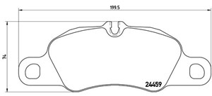 Jarrupalasarja, levyjarru, Etuakseli, PORSCHE, 98135193000, 98135193809, 98135193900, 99135193900, 9973513809, 99735193804, 99735193806,
