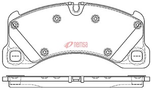 Jarrupalasarja, levyjarru, Edessä, PORSCHE CAYENNE, MACAN, PANAMERA, VW TOUAREG, 7L0 698 151M, 7L0 698 151N, 955 351 939 61, 955 351 939