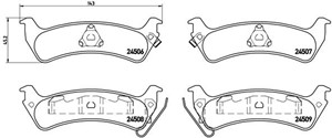 Jarrupalasarja, levyjarru, JEEP GRAND CHEROKEE I, 04796344, 04883717AA, 4796344