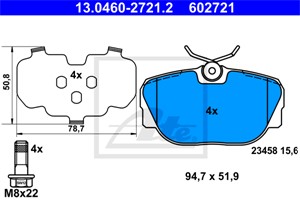 Jarrupalasarja, levyjarru, Taka-akseli, LAND ROVER DISCOVERY II, RANGE ROVER I, RANGE ROVER II, SFP100470, SFP100490, STC1879, STC3684
