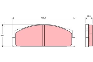 Jarrupalasarja, levyjarru, Etuakseli, FIAT 125, TOYOTA COROLLA, 04491-10151, 4434817