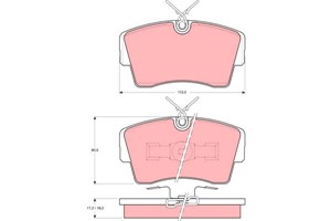 Jarrupalasarja, levyjarru, Etuakseli, OPEL MONZA A, OMEGA A, OMEGA A Kombi, SENATOR A, SENATOR B, 1605681, 1605760, 1605790, 90348210, 9