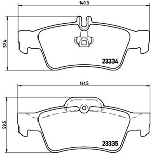 Jarrupalasarja, levyjarru, Taka-akseli, MERCEDES-BENZ, 0004230230, 0034205120, 0044204420, 004420442067, 0054207920, 0054209320, 0054209