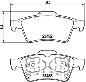 Jarrupalasarja, levyjarru, Taka-akseli, NISSAN,RENAULT, 12799240, 44060AV625, 44060AV725, 44060BA00F, 7701206609, 7701207968, 7701207996