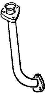 Pakoputki, Edessä, VW TRANSPORTER Buss III, TRANSPORTER Flak/chassi III, TRANSPORTER Skåp III, 025251147BC, 025251147BG