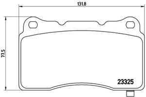 Jarrupalasarja, levyjarru, Etuakseli, Taka-akseli, CADILLAC,DODGE,FORD,FORD USA,SUBARU,TESLA,TOYOTA, 00K68232820AA, 105506600B, 10550660