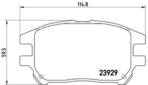 Jarrupalasarja, levyjarru, Etuakseli, LEXUS RX, 0446548040, 0446548050, 0446548120