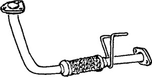 Pakoputki, Edessä, TOYOTA HIACE Buss IV, HIACE Skåp IV, 17401-54070, 17401-54071, 17401-54072
