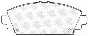 Jarrupalasarja, levyjarru, Etuakseli, HONDA ACCORD VI, CIVIC Hatchback VII, 45022-S1A-E61, 45022-S1A-E62, 45022-S1A-E63, 45022-SF6-E50