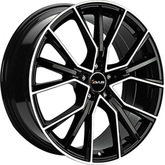 Avus Af18 Black Polished 8/18 5/112 ET28 B66.6