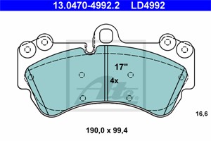 Jarrupalasarja, levyjarru, Etuakseli, PORSCHE CAYENNE, VW TOUAREG, 7L0 698 151 D, 7L0 698 151 F, 7L0 698 151 H, 7L0 698 151 Q, 7L6 698 1