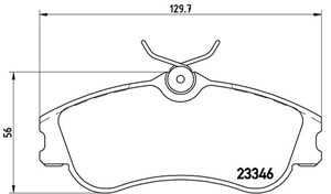 Jarrupalasarja, levyjarru, Etuakseli, CITROËN,PEUGEOT, 1617273180, 425213, 425234, 425333, 425378, 425379, 425380, E172073, E172536