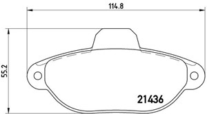 Jarrupalasarja, levyjarru, FIAT PUNTO, PUNTO Cabriolet, PUNTO Van, LANCIA Y, 0000005892736, 0000071772226, 1559698, 1575620, 1669578, 71