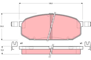 Jarrupalasarja, levyjarru, Etuakseli, MAZDA 323 C IV, 323 F V, 323 S IV, B0Y13323Z, B0Y13323ZA, B0Y1-33-28Z, B0Y13328ZA, B6Y8-33-23Z A,