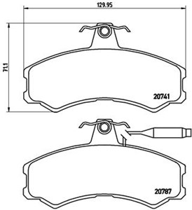 Jarrupalasarja, levyjarru, Etuakseli, ALFA ROMEO,CITROËN,FIAT,PEUGEOT, 1611458680, 424833, 425028, 425054, 425106, 4254A4, 71770950, 956