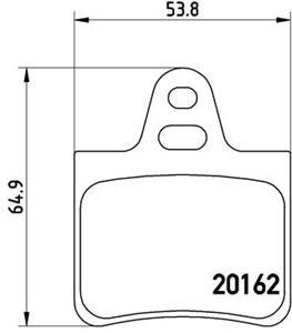 Jarrupalasarja, levyjarru, Taka-akseli, CITROËN XANTIA, XANTIA Skåp / kombi, XM, XM Break, 0000425172, 1617255680, 425172, 425183, 95651