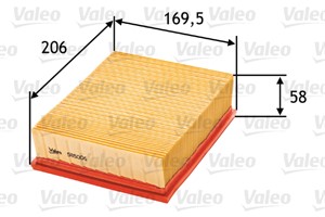 Ilmansuodatin, CITROËN XSARA, XSARA Break, XSARA Coupé, XSARA PICASSO, PEUGEOT 206 CC, 206 Halvkombi, 206 SW, 206 Van, 1444H0, 1444-H0,
