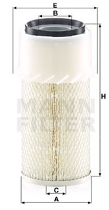 Ilmansuodatin, MITSUBISHI, 00 03 564 042, 027.05420, 1-14215-135-0, 140-1010, 140-1204, 140-1786, 140-1869, 140C-1010, 140P-1171, 140P-8