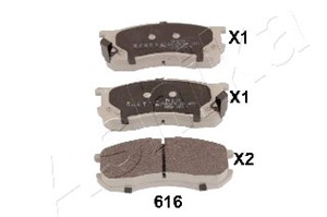 Jarrupalasarja, levyjarru, Etuakseli, DAIHATSU EXTOL Buss, 04491-87507-000, 04491-87509-000, 04491-87514-000, 04491-97503-000, 044919750