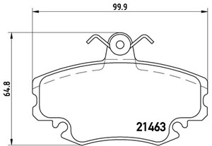 Jarrupalasarja, levyjarru, Etuakseli, DACIA,PEUGEOT,RENAULT, 6025071042, 7701201669, 7701202284, 7701202285, 7701202289, 7701202635, 770
