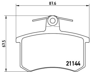 Jarrupalasarja, levyjarru, Taka-akseli, ALFA ROMEO,AUDI,FIAT,LANCIA, 437698451, 443498451, 443615415N, 443615415P, 443615415S, 443698451
