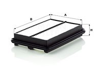 Ilmansuodatin, HONDA CR-V III, 17220-RZA-000, 17220-RZA-Y00