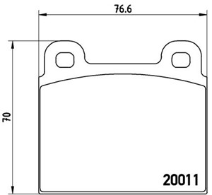 Jarrupalasarja, levyjarru, PORSCHE,VW, 211698151C, 251698151, 251698151A, 251698151B, 251698151D, 251698151E