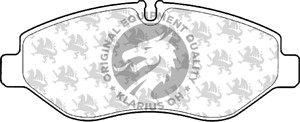 Jarrupalasarja, levyjarru, Etuakseli, IVECO DAILY Buss IV, DAILY Flak/chassi IV, DAILY Skåp IV, 42 555 881